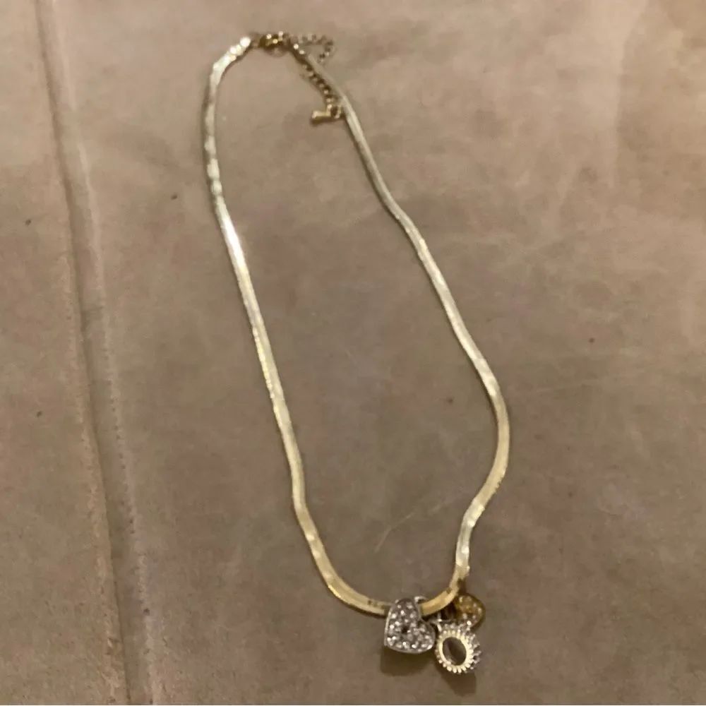 Goldtone Adjustable Herringbone with Charms